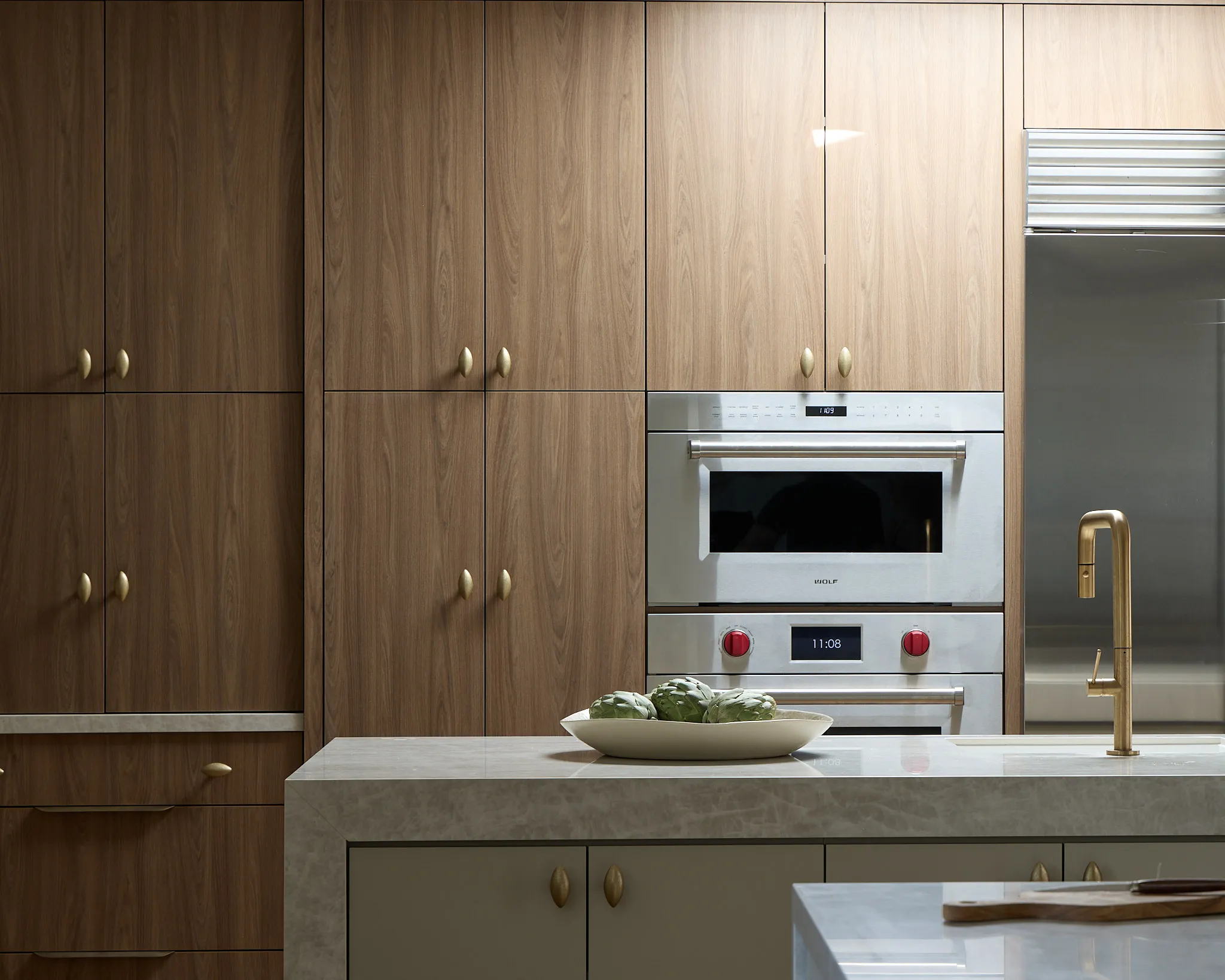 Woodland Hills kitchen remodel — finished cabinetry detail